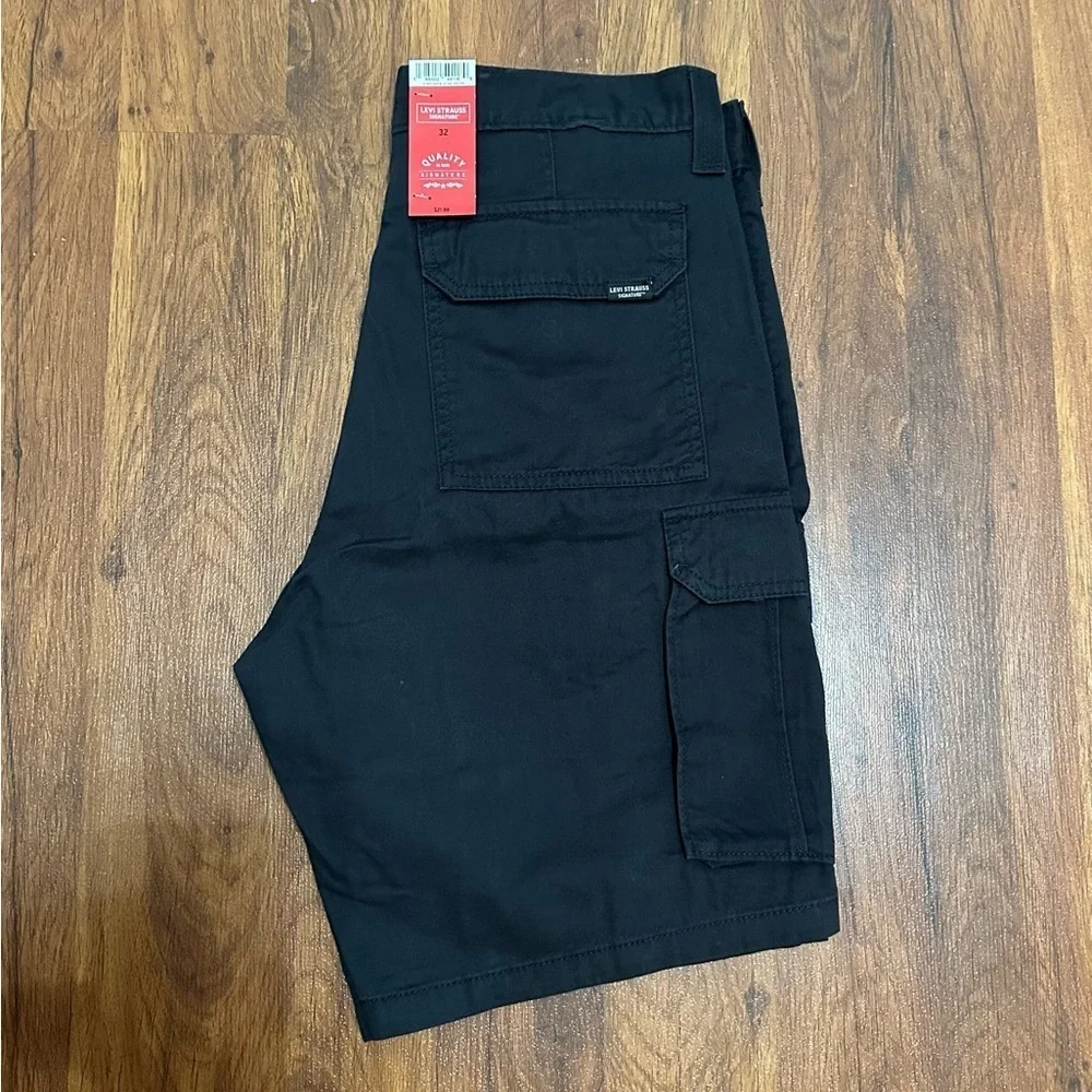 Men's Black Cargo Shorts
